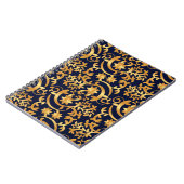 Carnet Élégant or et bleu marine (Côté gauche)