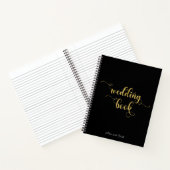 Carnet Elégant or et Mariage noir (Intérieur)