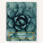 Carnet Élégant Or Floral Moderne (Devant)