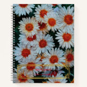 Carnet Élégant Or Floral Moderne (Devant)