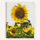 Carnet Élégant Or Floral Moderne (Devant)