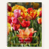 Carnet Élégant Or Floral Moderne (Devant)