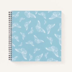 Carnet Élégant papillon blanc Motif