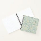 Carnet Elegant Pastel Green Jasmine Floral Pattern (Intérieur)