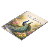 Carnet Elegant Peacock Couple Design | Aesthetic Nature (Côté gauche)