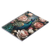 Carnet Élégant Peacock Pink Peonies (Côté gauche)