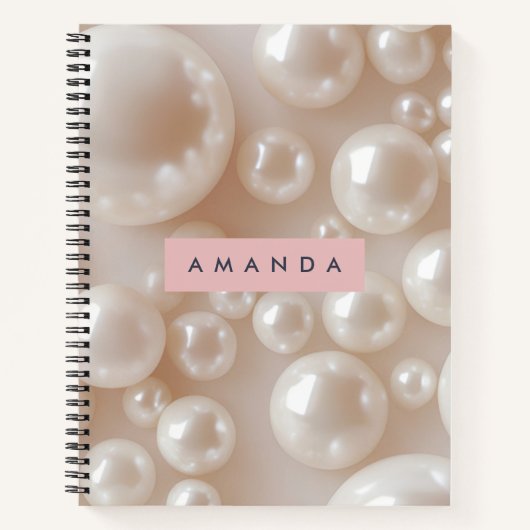 Carnet Elégant Perle Soft Blanc Luxe (Devant)