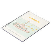 Carnet Élégant petit sous-marin sous-marin Monogramme de  (Côté gauche)