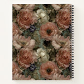 Carnet Elegant Pink and Cream Personalized Floral (Dos)