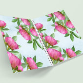 Carnet Élégant Pink Chic Floral Peonies