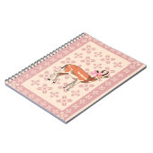 Carnet Elegant Pink Doe-patterned Christmas (Côté gauche)