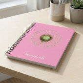 Carnet Elegant Pink Floral Personalized Notebook