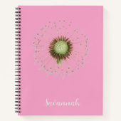 Carnet Elegant Pink Floral Personalized Notebook (Devant)