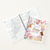 Carnet Elegant Pink White Baked With Love Baking  (Intérieur)