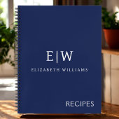 Carnet Élégant professionnel simple Monogramme minimalist