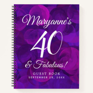 Carnet Elégant Purple 40 et Fabuleux fête d'anniversaire