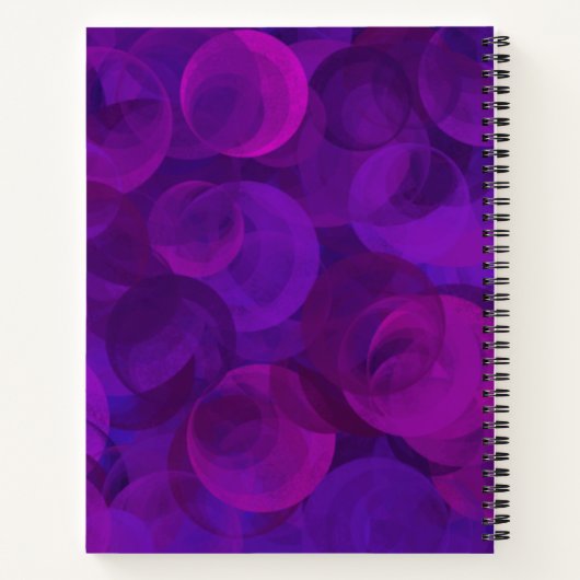 Carnet Elegant Purple 60 et fête d'anniversaire sensation (Dos)