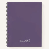 Carnet Elégant Purple Appréciation de l'enseignant (Devant)