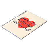 Carnet Elegant Red Heart Personal (Côté gauche)