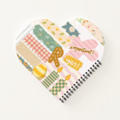 Carnet Elégant retro collage art girly scrapbook Motif (Dos)