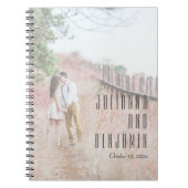 Carnet Élégant Revêtement photo moderne Mariage personnal (Devant)