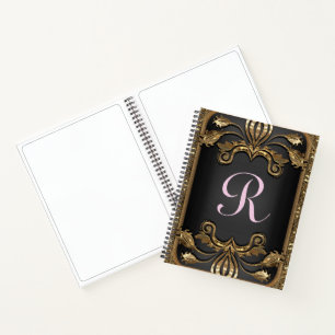 Carnet Élégant romantique Sentarce de fille Monogramme