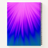 Carnet Élégant rose et bleu Abstrait (Dos)