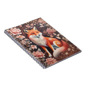Carnet Elégant rose Floral Fox William Morris Inspiré (Côté Droit)