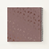Carnet Elégant Rose Gold Main tiré Floral Journal/ (Dos)