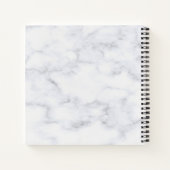 Carnet Elégant Rose Or juste marié Mariage Marbre (Dos)