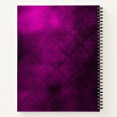 Carnet Élégant rose violet girly géométrique (Dos)