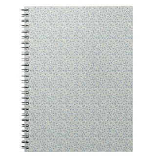 Carnet Élégant Rosier Bud Rose Bleu Poussiéreux des Année
