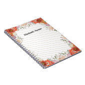 Carnet Elegant rustic floral kitchen cookbook recipes (Côté Droit)