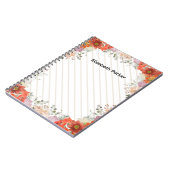 Carnet Elegant rustic floral kitchen cookbook recipes (Côté gauche)