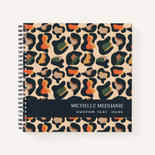 Carnet Elégant Safari Animal Skin Leopard spot MONOGRAM