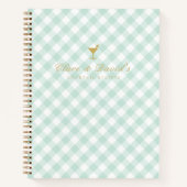 Carnet Élégant Sage En vichy Couples Blank Cocktail Recet (Devant)