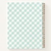 Carnet Élégant Sage En vichy Couples Blank Cocktail Recet (Dos)