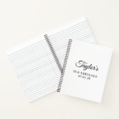 Carnet Élégant Script 50 & Invité Fabuleux (Intérieur)