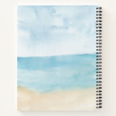Carnet Élégant script d'aquarelle moderne personnalisé (Dos)