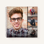 Carnet Élégant Script Diplômé 5 garde-photos (Devant)