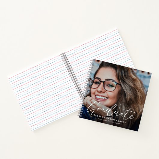 Carnet Élégant Script Graduate 2 garde-photos (Intérieur)