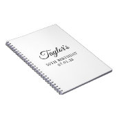 Carnet Élégant Script Invité 50e Anniversaire (Côté Droit)