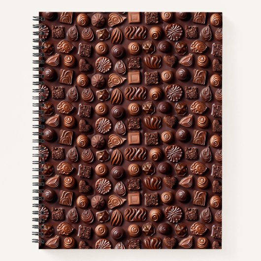 Carnet Elegant Simple Stylish Modern Trendy Chocolate (Devant)