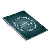 Carnet Elegant Steel Blue Letters to my Son design chic (Côté Droit)