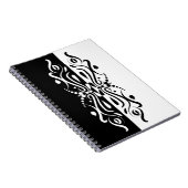 Carnet Élégant style arlequin Abstrait noir et blanc (Côté Droit)