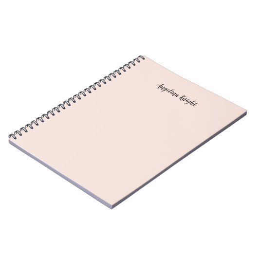 Carnet Élégant Style Chic Écriture Manuscrite Simple (Côté gauche)