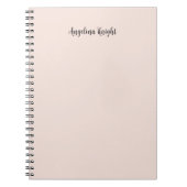 Carnet Élégant Style Chic Écriture Manuscrite Simple (Devant)