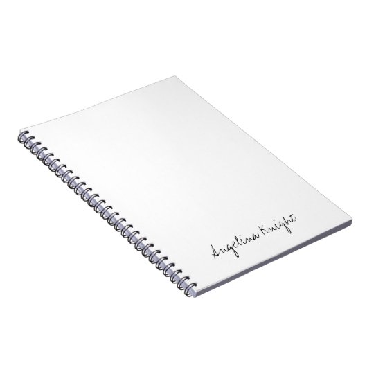 Carnet Élégant stylé tendance unique écriture manuscrite  (Côté Droit)