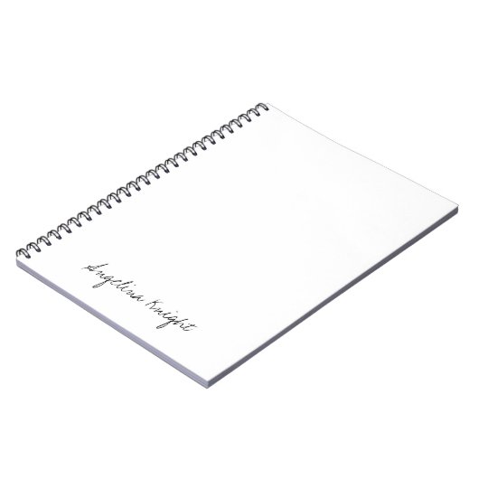 Carnet Élégant stylé tendance unique écriture manuscrite  (Côté gauche)