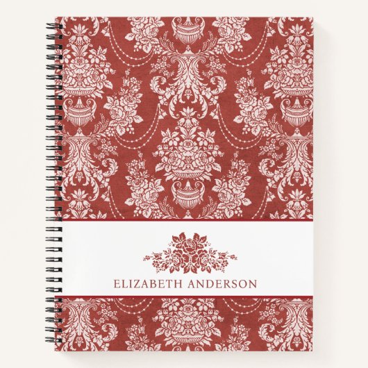 Carnet Élégant Toile Vintage Persoanisée (Devant)